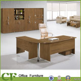 Anti Scratch MFC Wooden Furniture L Shaped Director Office Desk