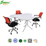 2014 Modern Style MFC Round Office Table with Metal Leg