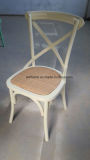 Vintage Oak/Beech/Birch Wood Dining Cross Back Chair, X Back Chair