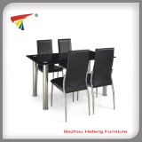 Top Hot Selling Metal Glass Dining Sets (DT066)