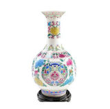 Chinese Antique Color Enamels Vase Lw930