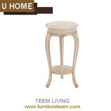French Home Hotel Furniture Decoration Wood End Table Flower Table