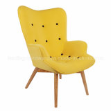Solid Wood Leg High Back Grant Chair