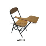 Wood Classroom Furniture Folding Chair with Writting Board