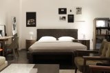 Italian Modern Furniture Bedroom Leather Bed (A-B41)