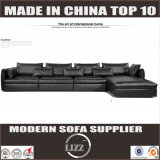 Modern Style Furniture Black Leather Sofa