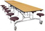 Foldable School Cafeteria Dining Table of College and University Furniture