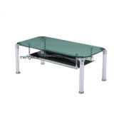 Brushed Stainless Steel Frame Coffee Table