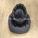 Dark Blue Jacquard Fabric Fashion Design Dog Bed Pet Product Sofa Bed