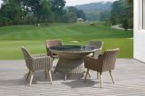 Lara Round Table Rattan Table with Rattan Chair