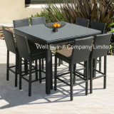 Square Dining Set, Rattan Wicker Dining Chair, Square Table