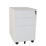 White Metal Office Furniture Mobile Filing Cabinet