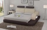 Slat Bed for Home Furniture with LED