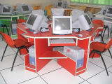 School Furniture 6-Seater Computer Table