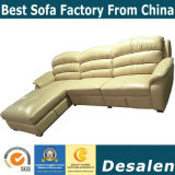 Soft Feeling America L Shape Living Room Furniture Genuine Leather Sofa (A18)