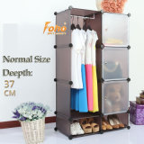Brown Plastic DIY Storage Cbinet with Many Colors Available (FH-AL0523-3)