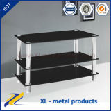 Best Price Tempered Glass Stainless Steel Leg TV Stand
