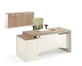 Modern Aluminium Alloy Executive Manager Computer Veener Office Table