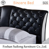 Modern Style Bedroom Furniture Real Leather Bed