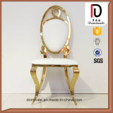 Latest Model High Back Oval Shape Golden Wedding and Event Chair