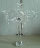 Crystal Candle Holder for Wedding Decoration with Seven Posters