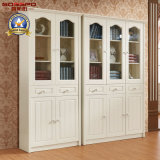White Paint Residential Bookcase with Study Table (GSP9-024)