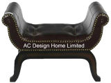 Designer PU Leather/Wooden Living Room U Shape Bench
