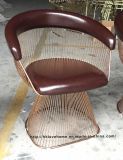 Metal Leisure Outdoor Restaurant Furniture Wire Dining Replica Chair