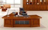 Arc Shaped High Gloss Solid Wood Office Furniture for Chairman