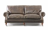 Italian Top Grain Leather Couch 3 Seater Sofa