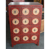 Chinese Painting Wooden Medicine Cabinet Lwb596