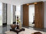 China Furniture Particle Wooden Board Three Doors Wardrobe