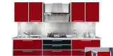Wine Red Modern Glossy Acrylic Kitchen Cabinet (Zv-011)