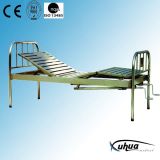 Stainless Steel Two-Crank Mechanical Hospital Nursing Bed (C-2)