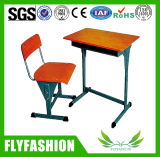 Wooden Furniture School Adjustable Single Student Desk Set for Wholesale (SF-08S)