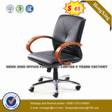 Classical Swivel Wooden Eames Manager Leather Office Chair (HX-OR003B)
