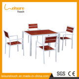 Cheap Cafe Bistro Table and Chair Leisure Modern Hotel Restaurant Dining Table Sets Outdoor Garden Aluminum Furniture