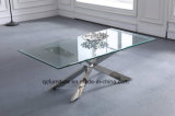 Unique Design Stainless Steel Marble Coffee Table for Sale