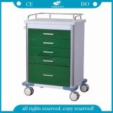 AG-GS001 High Quality Medical Emergency Hospital Trolley Cart with Drawers