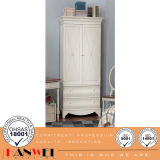 Wooden Furnituer-White Wardrobe with Drawer