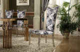 Lobby Chair Dining Chair Hotel Furniture with Metal Frame