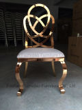 Hot Sale Metal Golden Dining Furniture with Heart Shape