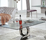 New Design Stainless Steel Glass Coffee Table