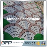 Grey Fanshaped Meshed Cobblestone for Landscape Paver and Tile