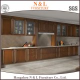 American Style Liner Design Solid Wood Kitchen Cabinet with Handles