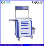 China Supply Hospital Clinic Use ABS Multi-Functional Medical Anesthesia Trolley