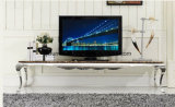 Simple Design Four Legs TV Stand with Marble Top 870#
