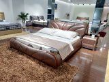 Modern Hot Selling Half Leather Soft Bed (SBT-36)
