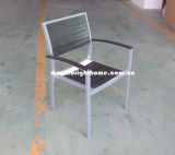 New Design Aluminium Plastic Wood Top Outdoor Chair