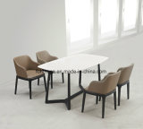 Special Design Customized Marble Restaurant Table with 4 Chairs (FOH-17R5)